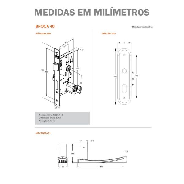 Imagem de Fechadura 1820/21 Porta De Banheiro Inox Stam