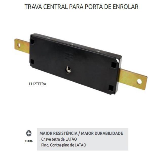 Imagem de Fechadura 3f 1112 tetra trava central porta enrolar preto