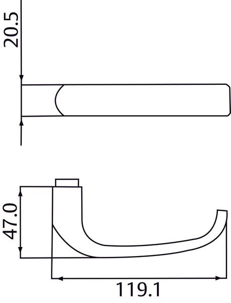 Imagem de FECHADURA 6236 EXTERNA St2 55mm CROMADA LAFONTE CILINDRO ZAMACK