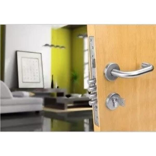 Fechadura aa3201b tubular inox escovado fortezza Imagem de Fechadura aa3201b tubular inox escovado fortezza