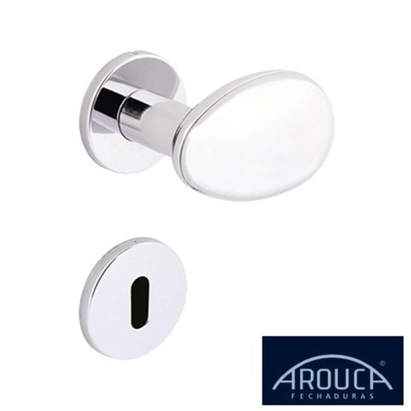 Imagem de Fechadura Arouca Interna Ovo Z 40mm Roseta Cromada