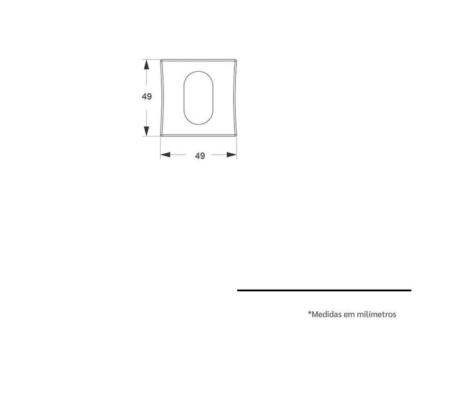 Imagem de Fechadura Auxiliar 1007 Stam Quadrada Cromada Porta Até 45mm