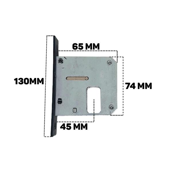 Imagem de Fechadura Auxiliar Para Porta Externa De Correr Bronze Pado