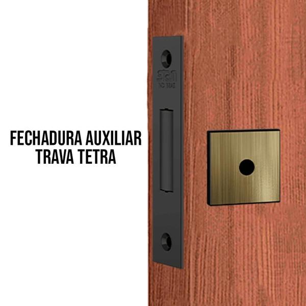 Fechadura Auxiliar Tetra 1004 Porta Externa 4 Chaves Antique - Stam Imagem de Fechadura Auxiliar Tetra 1004 Porta Externa 4 Chaves Antique