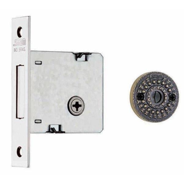 Fechadura auxiliar tetra inox - Stam - colonial Imagem de Fechadura auxiliar tetra inox - Stam - colonial