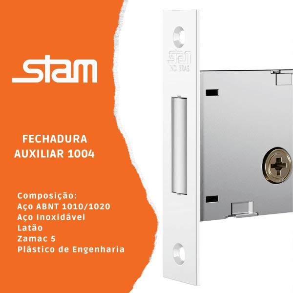 Imagem de Fechadura Auxiliar Trava Tetra 1004 Stam