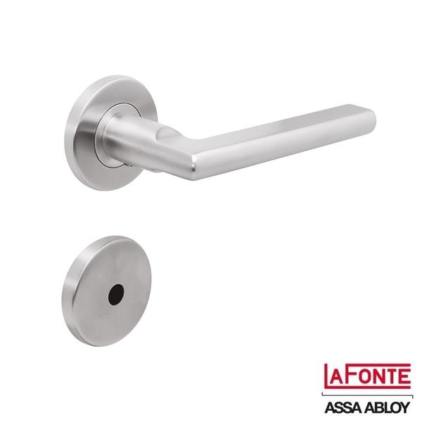 Imagem de Fechadura Banheiro 765 St2 55mm Roseta Inox Lixado - Lafonte