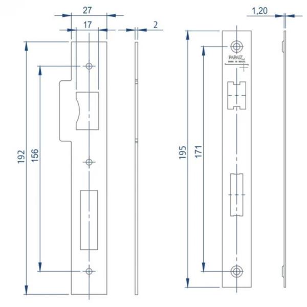 Imagem de Fechadura Banheiro MZ440 ST2 R205 55mm Roseta Preto Fosco Squadro Design Papaiz