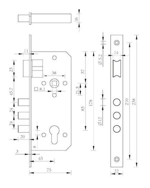 Imagem de Fechadura Central De Segurança Classic - Titan