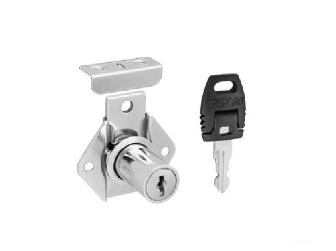Fechadura Com Batente Para Gaveta 861/31Mm Niquelada - Fgv tn Imagem de Fechadura Com Batente Para Gaveta 861/31Mm Niquelada