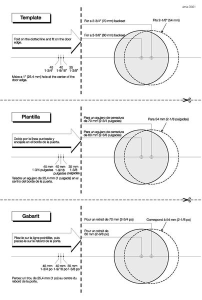 Imagem de Fechadura com chave Deadbolt Amazon Basics Contemporary Round Matte Bla