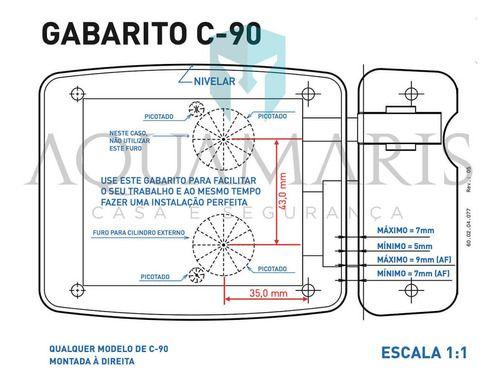 Imagem de Fechadura Com Tag HDL C90 Control Branca RFID + App Bluetooth