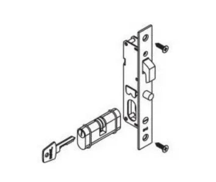 Imagem de Fechadura De Correr Pado 410a 17mm - Serralheiro