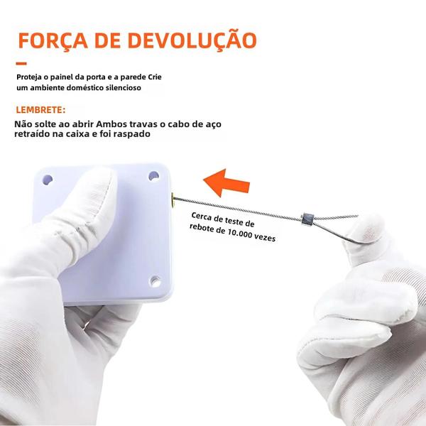 Imagem de Fechadura de Porta Automática Sem Perfuração - Sensor Multifuncional para Residências