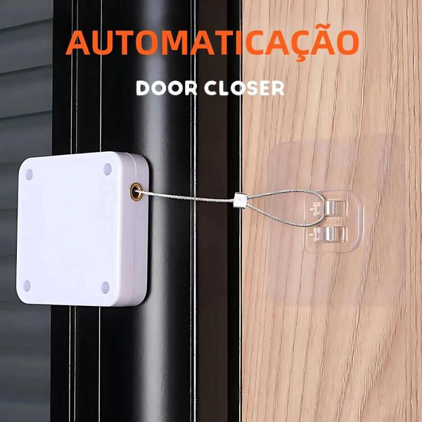 Imagem de Fechadura de Porta Automática Sem Perfuração - Sensor Multifuncional para Residências