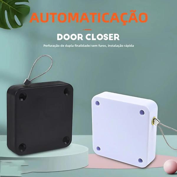 Imagem de Fechadura de Porta Automática Sem Perfuração - Sensor Multifuncional para Residências