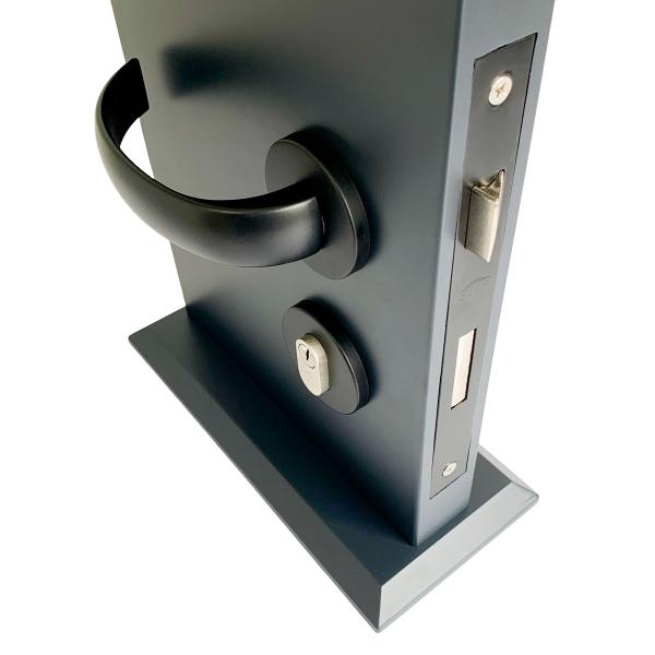 Fechadura De Porta Banheiro Preta 55mm Pisa ABNT - DECORPLACE Imagem de Fechadura De Porta Banheiro Preta 55mm Pisa ABNT