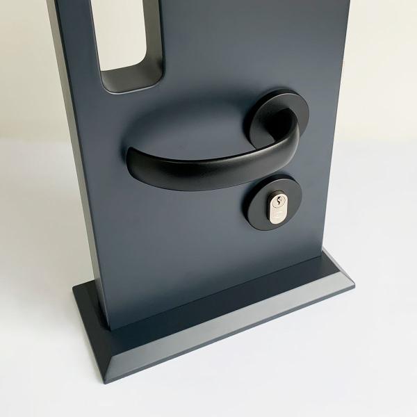 Fechadura De Porta Banheiro Preta 55mm Pisa ABNT - DECORPLACE Imagem de Fechadura De Porta Banheiro Preta 55mm Pisa ABNT