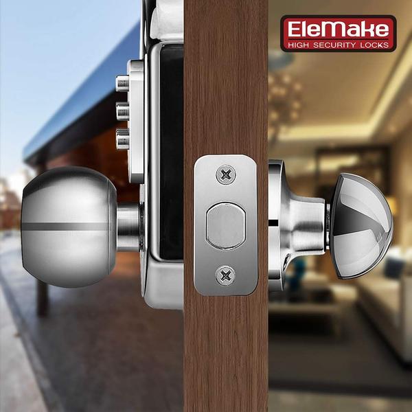 Imagem de Fechadura de Porta Deadbolt Sem Chave - Entrada Keyless em Aço Inoxidável 304