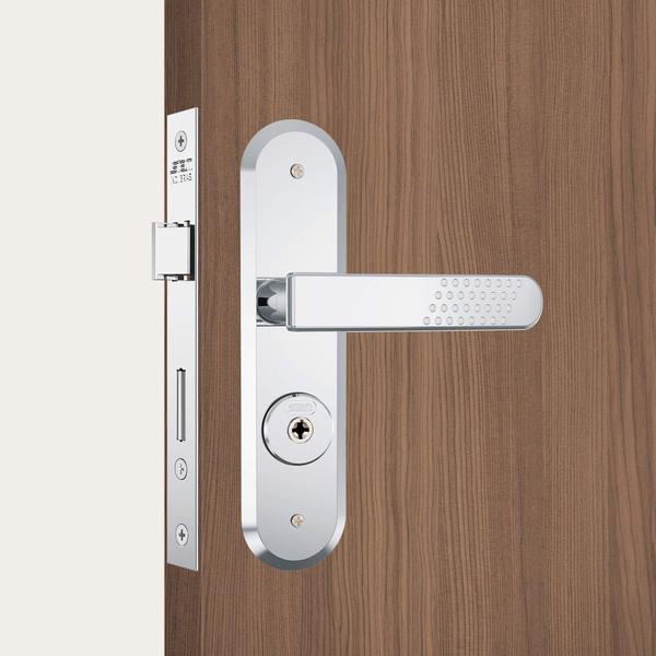 Imagem de Fechadura de Porta Externa Tetra 1800/21 Espelho Inox Stam