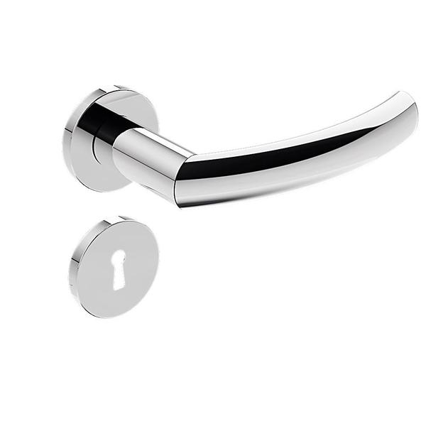 Imagem de Fechadura de Porta Stam Inox IX40 Cromada Polida 40mm