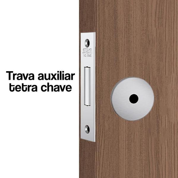 Imagem de Fechadura De Segurança Trava Tetra Stam Inox 4 Chaves