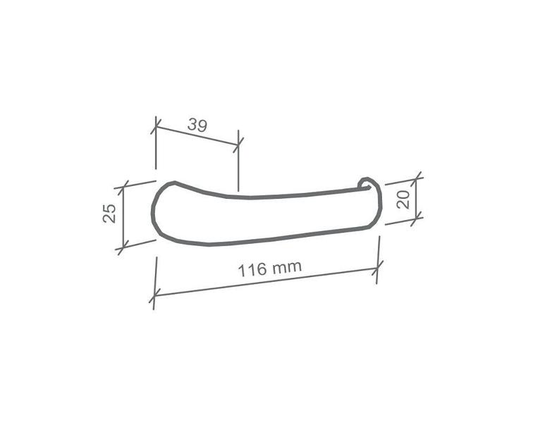 Imagem de Fechadura duna imab externa cromo acetinada escovada c/ cilindro chave pequena 40mm