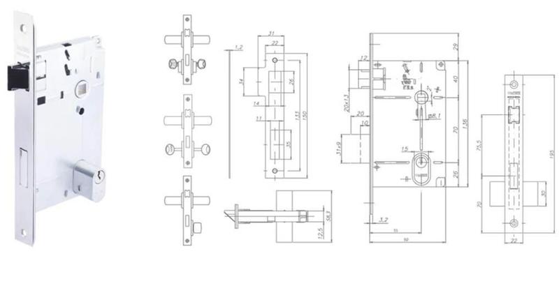 Imagem de Fechadura Externa 517 St2 55Mm Inox Polido Lafonte