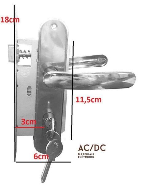 Imagem de Fechadura externa alianca 2600/71 fechadura alianca alavanca inox externa