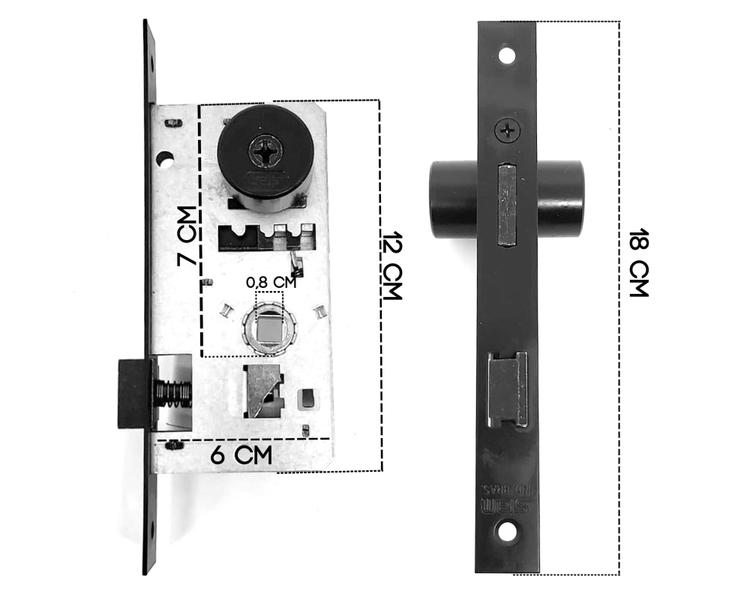 Imagem de Fechadura Externa Colonial Cilindro Tetra Chave 40 Mm Stam