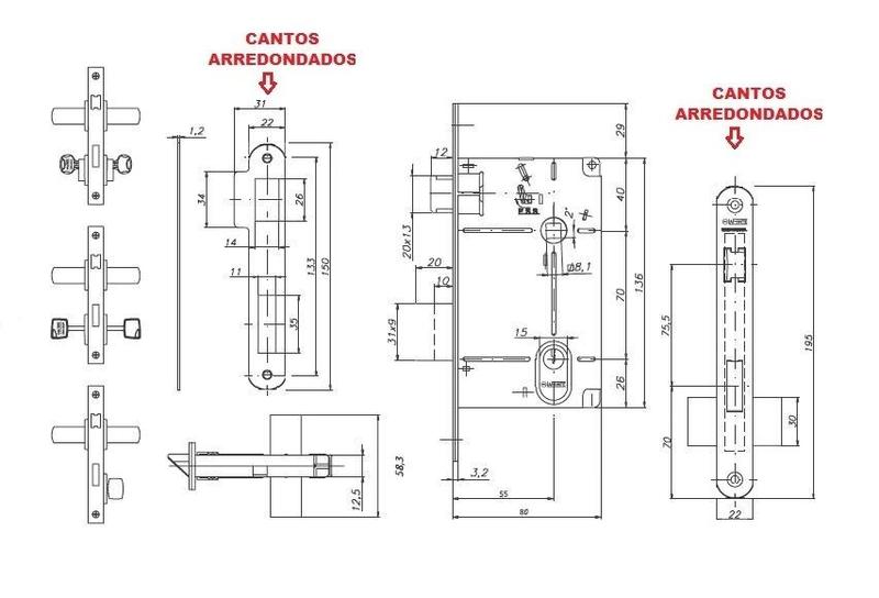 Imagem de Fechadura Externa Lafonte 602 St2 55 Cromada Acetinado Latão