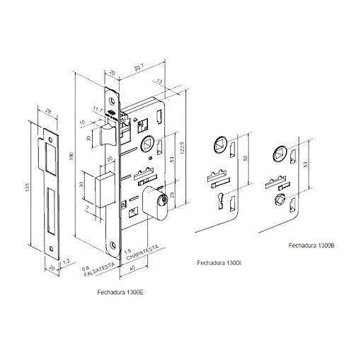 Imagem de Fechadura Externa Odin Cromada Maq. 40Mm Zamack Imab