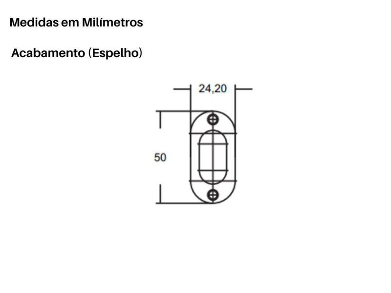 Imagem de Fechadura Externa para Porta de Correr Stam 940 Branca Bico de Papagaio - Para Porta de Correr de Al