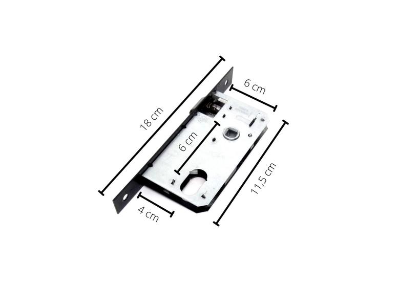 Imagem de Fechadura Externa Porta Ferro Madeira Broca 40mm Aliança