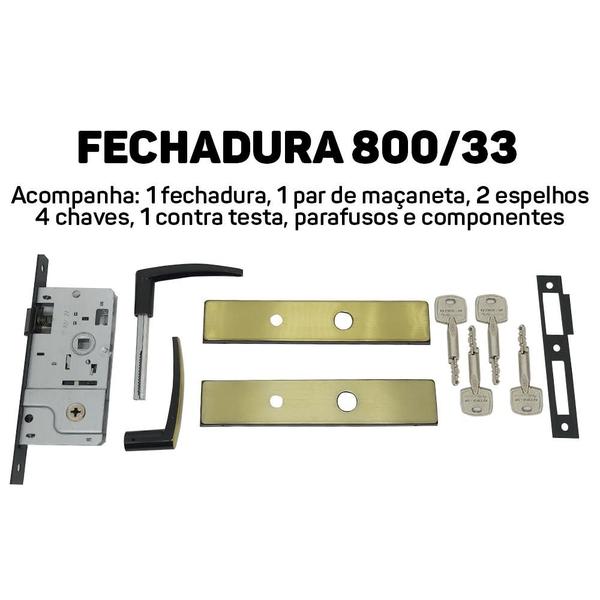 Imagem de Fechadura Externa Tetra Porta De Casa 40mm Oxidado stam