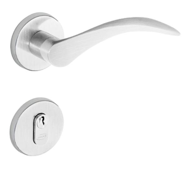 Fechadura ICARO 55mm Escovada Zamack Imab Conjunto Imagem de Fechadura ICARO 55mm Escovada Zamack Imab Conjunto