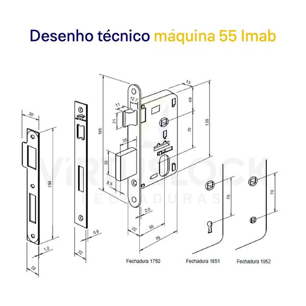 Imagem de Fechadura Imab Banheiro Cosmus Majori