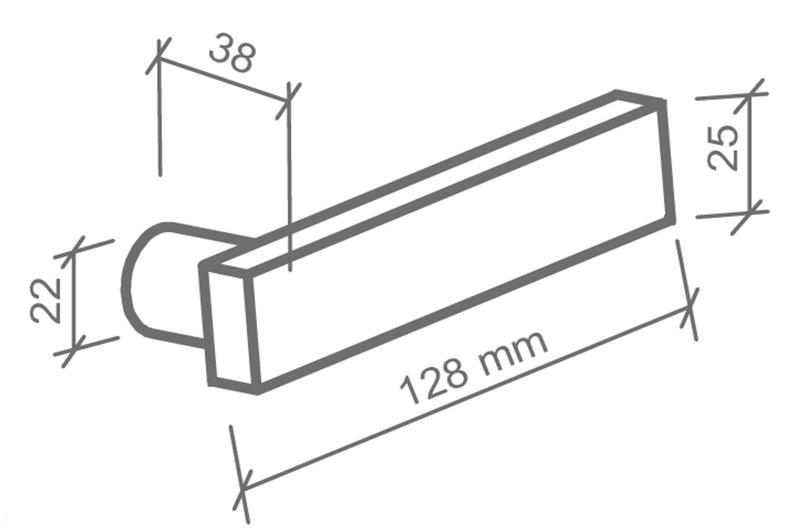 Imagem de Fechadura imab mobia inox polido externa