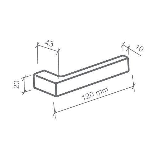 Imagem de Fechadura Inox Externa Hato Maq. 55Mm Imab