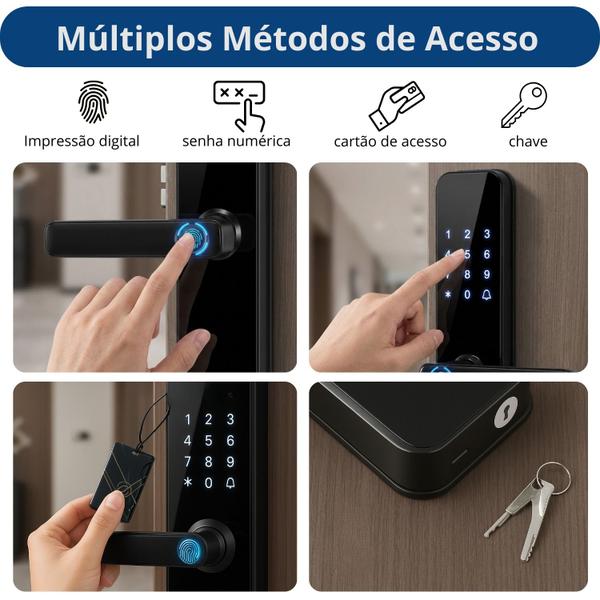 Fechadura Inteligente Knup Segurança e Conveniência StandAlone