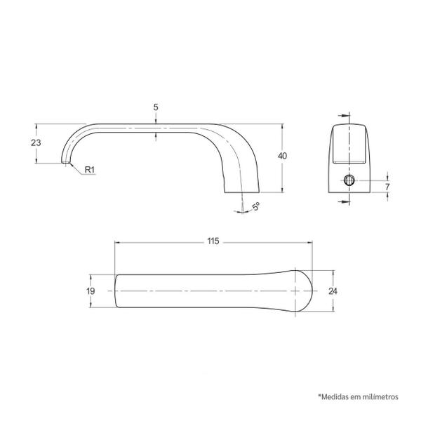 Imagem de Fechadura Interna 813/37 Roseta Redonda Inox Stam NEUTRO