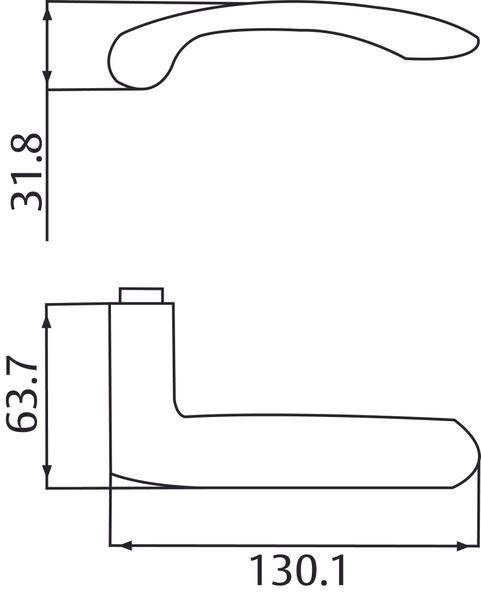 Imagem de Fechadura Interna Lafonte 6239 St2 55 Ros Cromado Acetinado