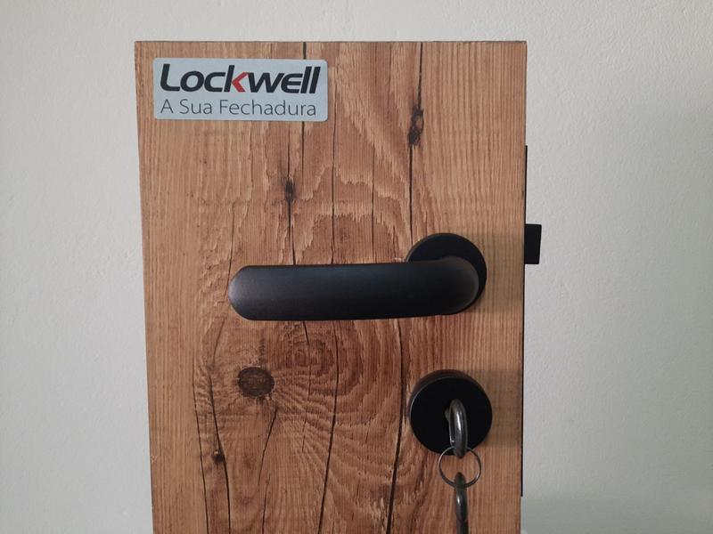 Imagem de Fechadura Interna Lockwell Uno 45mm Preta