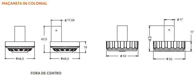 Imagem de Fechadura Kit Segurança Colonial Tetra 1500/06 + Travas Stam