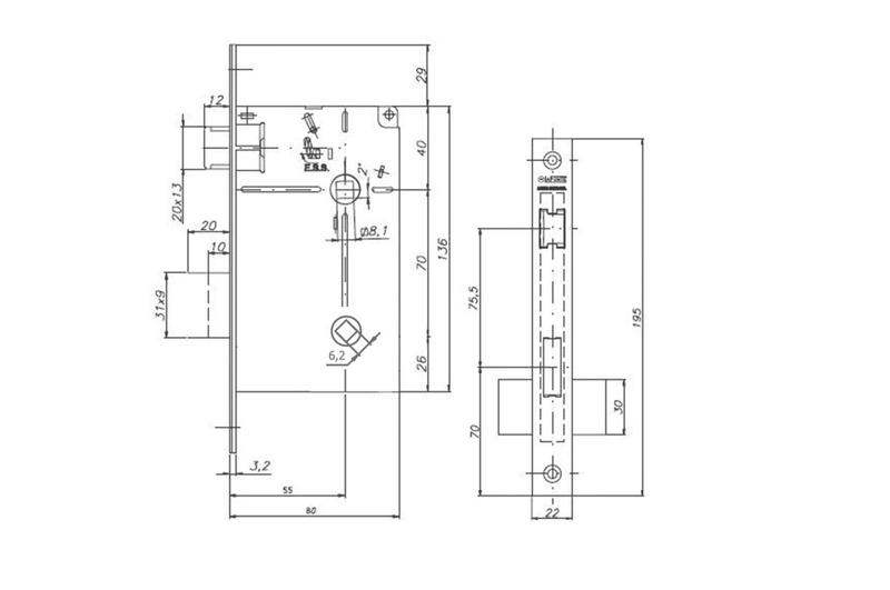 Imagem de Fechadura Lafonte 407 St2 55mm Banheiro Roseta Cromada