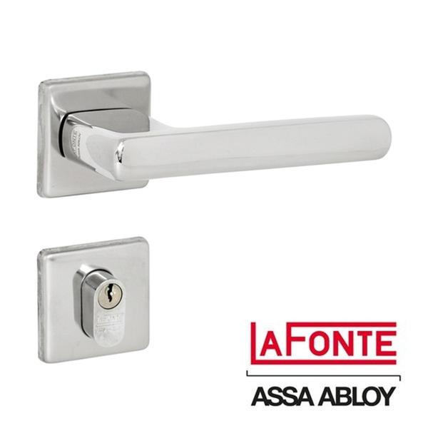 Imagem de Fechadura Lafonte 454 St2 55mm Externa Roseta Inox Polido