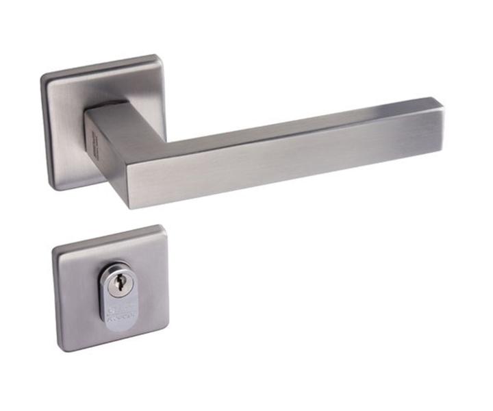 Imagem de Fechadura Lafonte 455 St2 55mm Externa Roseta Inox Lixado