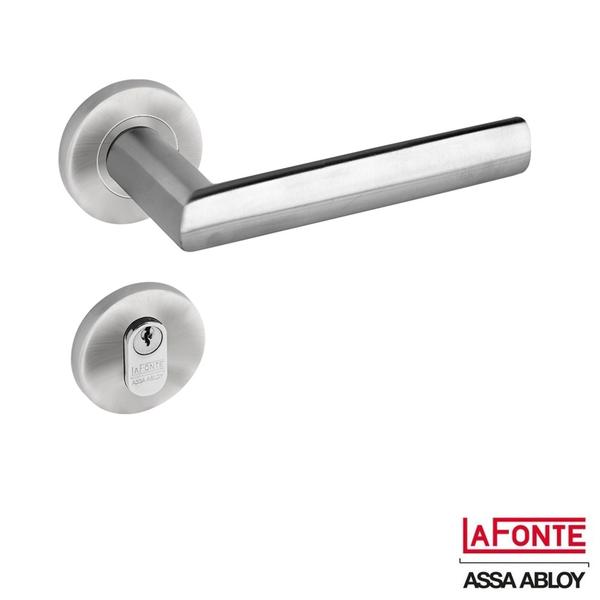 Imagem de Fechadura Lafonte 892 St2 55mm Externa Roseta Inox Lixado