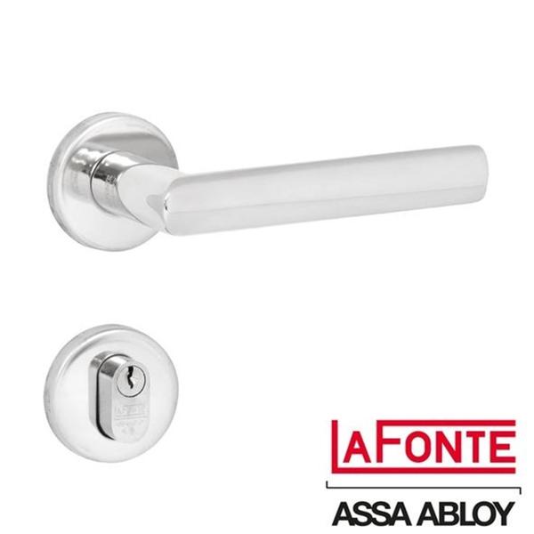 Imagem de Fechadura Lafonte 892 St2 55mm Externa Roseta Inox Polido