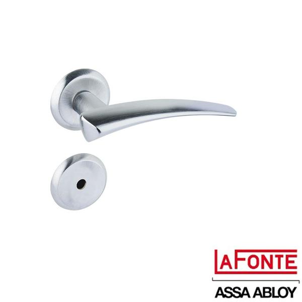 Imagem de Fechadura Lafonte Banheiro 407 55mm Roseta Cromado Acetinado